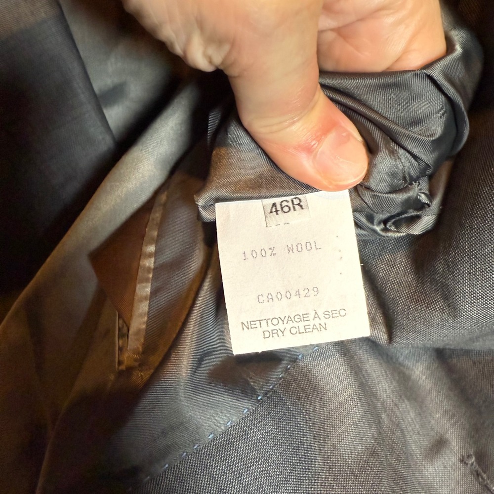 Peter‎ Millar Mens 46R Gray 100% Wool Union Made Sport Coat Blazer - Picture 4 of 7